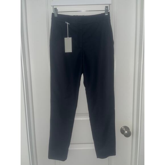 NWT Cos Wool Blend Navy Blue Straight Leg Trouser Sz 4 - Picture 2 of 9